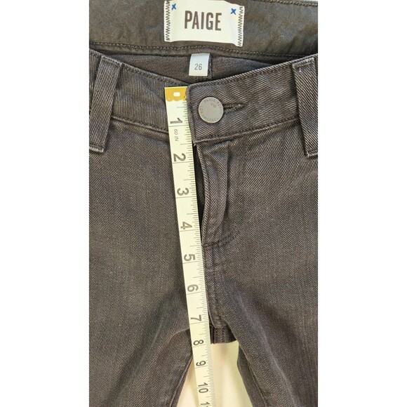 Paige Jimmy Jimmy Skinny Jeans Womens 26 Vintage Black Full Length - Picture 6 of 8